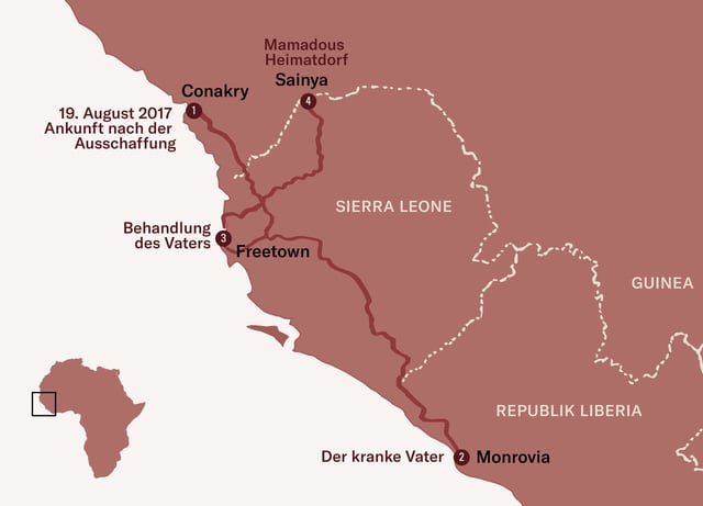 Wo Mamadou seit seiner Rückkehr war